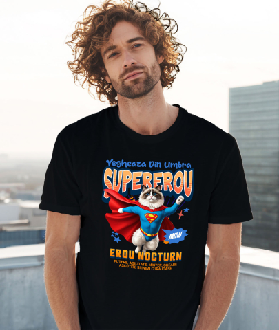 Tricou Femei, Barbati, Copii, Fata, Baiat, Unisex Personalizat Pisică Ragdoll Supererou – Design Personalizat pentru Iubitorii de Animale și Familie [1]