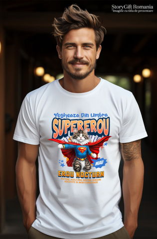 Tricou Femei, Barbati, Copii, Fata, Baiat, Unisex Personalizat Pisică Ragdoll Supererou – Design Personalizat pentru Iubitorii de Animale și Familie [1]