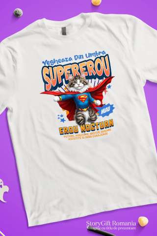 Tricou Femei, Barbati, Copii, Fata, Baiat, Unisex Personalizat Pisică Ragdoll Supererou – Design Personalizat pentru Iubitorii de Animale și Familie [2]