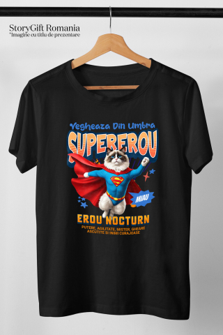 Tricou Femei, Barbati, Copii, Fata, Baiat, Unisex Personalizat Pisică Ragdoll Supererou – Design Personalizat pentru Iubitorii de Animale și Familie [2]