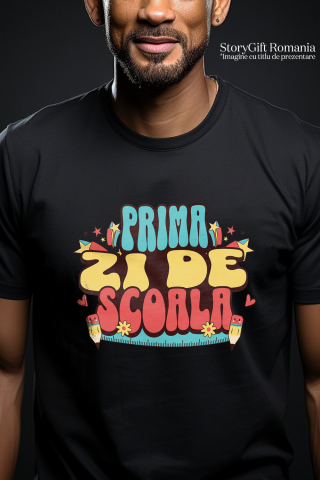 Tricou Femei, Barbati, Copii, Fata, Baiat, Unisex Personalizat Rechizite Școlare Personalizate pentru Prima Zi de Școală - Produse pentru Copii [1]