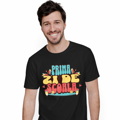 EDUCATIE - Tricou Femei, Barbati, Copii, Fata, Baiat, Unisex Personalizat Rechizite Școlare Personalizate pentru Prima Zi de Școală - Produse pentru Copii