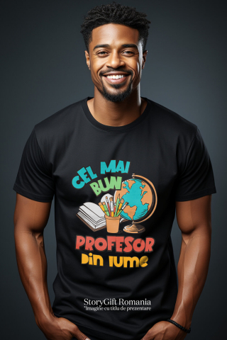 Tricou Femei, Barbati, Copii, Fata, Baiat, Unisex Personalizat Rechizite Școlare – Carte, Glob Pământesc, Educație pentru Copii [1]