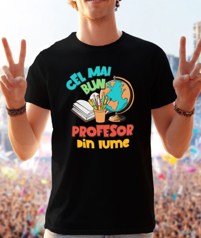 Tricou Femei, Barbati, Copii, Fata, Baiat, Unisex Personalizat Rechizite Școlare – Carte, Glob Pământesc, Educație pentru Copii [1]