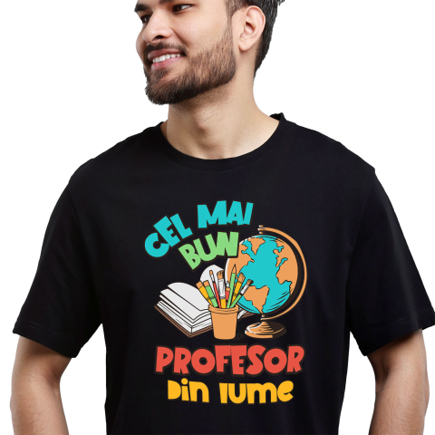 Meserii - Tricou Femei, Barbati, Copii, Fata, Baiat, Unisex Personalizat Rechizite Școlare – Carte, Glob Pământesc, Educație pentru Copii
