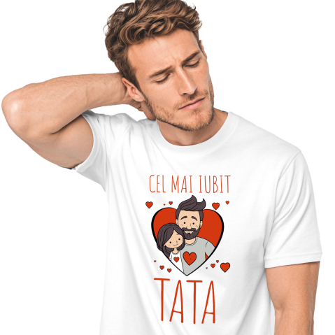 Tricou Femei, Barbati, Copii, Fata, Baiat, Unisex Personalizat Cadouri Personalizate Tata și Fiu | Tata, Tu Ești Regele Meu, Coroană Regală