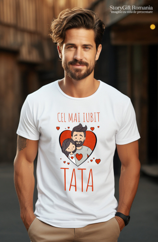 Tricou Femei, Barbati, Copii, Fata, Baiat, Unisex Personalizat Cadouri Personalizate Tata și Fiu | Tata, Tu Ești Regele Meu, Coroană Regală [1]