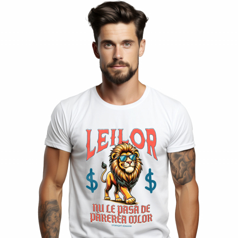 Tricou Femei, Barbati, Copii, Fata, Baiat, Unisex Personalizat Tricou personalizat Leu Mândru – Putere și Stil Unic | Cadou Perfect
