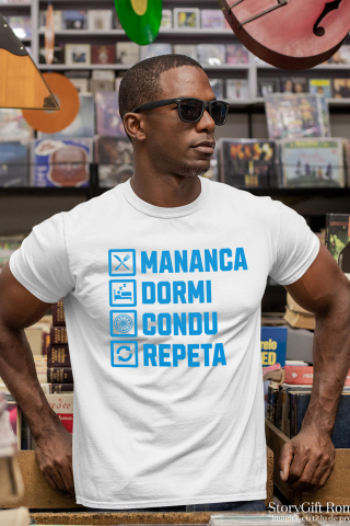 Tricou Femei, Barbati, Copii, Fata, Baiat, Unisex Personalizat Rutina Zilnică – Mesaj Haios Pentru Iubitorii De Mașini și Viteză [1]