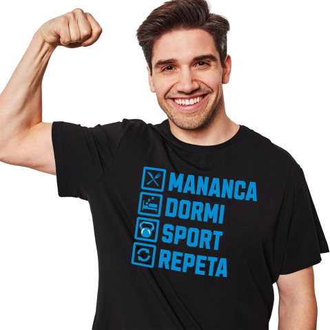 Tricou Femei, Barbati, Copii, Fata, Baiat, Unisex Personalizat Rutina Zilnică Sport - Tricou Personalizat pentru Sportivi și Echipe