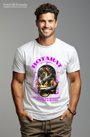 Tricou Femei, Barbati, Copii, Fata, Baiat, Unisex Personalizat „Portret Șarpe Regal Cu Ochi De Aur – Cadou Personalizat „Hotărât Să Nu Mai Am Încredere”” [1]