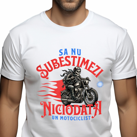 Tricou Femei, Barbati, Copii, Fata, Baiat, Unisex Personalizat Schelete Horror pe Motocicletă Vintage – Pasiune și Iubire pentru Moto