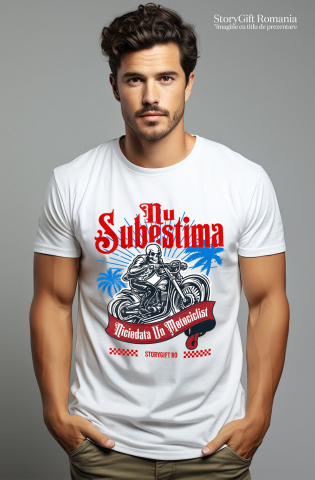 Tricou Femei, Barbati, Copii, Fata, Baiat, Unisex Personalizat Schelete Motociclist – Aventură Înfricoșătoare pe Insulă Tropicală [1]