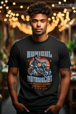 Tricou Femei, Barbati, Copii, Fata, Baiat, Unisex Personalizat Schelete Uman Cu Pălărie, Bandană Roșie și Motor Vintage – Stil Clasic Moto [1]