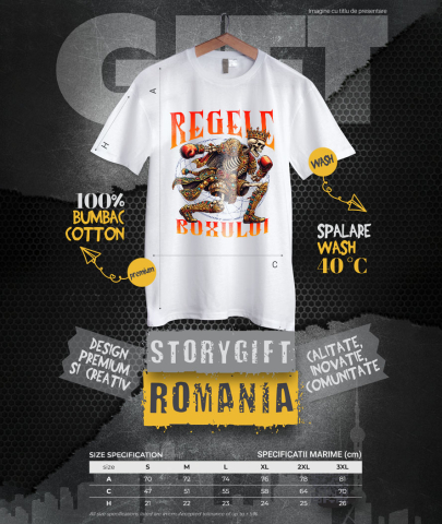 Tricou Femei, Barbati, Copii, Fata, Baiat, Unisex Personalizat Schelet Boxer – Regele Boxului, Motivație și Sport de Contact [3]