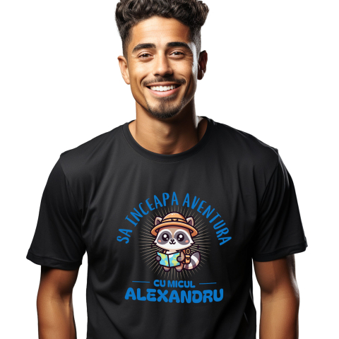 Calatorie - Tricou Femei, Barbati, Copii, Fata, Baiat, Unisex Personalizat Tricou Personalizat Aventură - „Să Înceapă Aventura” | Cadouri pentru Copii