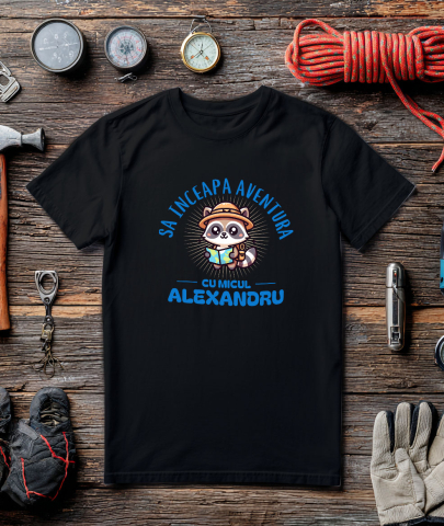 Tricou Femei, Barbati, Copii, Fata, Baiat, Unisex Personalizat Tricou Personalizat Aventură - „Să Înceapă Aventura” | Cadouri pentru Copii [2]