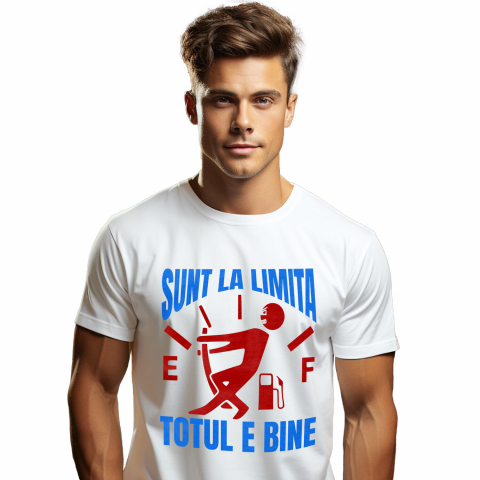 Tricou Femei, Barbati, Copii, Fata, Baiat, Unisex Personalizat Semn Bord Auto – Nivel Combustibil Scăzut cu Design Amuzant