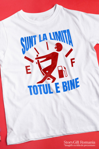 Tricou Femei, Barbati, Copii, Fata, Baiat, Unisex Personalizat Semn Bord Auto – Nivel Combustibil Scăzut cu Design Amuzant [2]