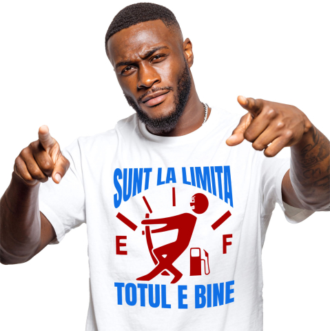 Tricou Femei, Barbati, Copii, Fata, Baiat, Unisex Personalizat Semn Bord Auto – Nivel Combustibil Scăzut cu Design Amuzant