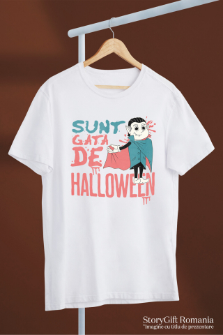 Tricou Femei, Barbati, Copii, Fata, Baiat, Unisex Personalizat Costum Dracula Cu Colți Și Capa | Halloween Horror pentru Copii și Adulți [2]