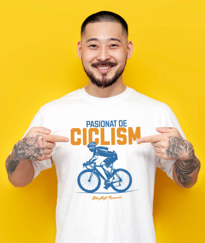 Tricou Femei, Barbati, Copii, Fata, Baiat, Unisex Personalizat Siluetă Bărbat Bicicletă – Ciclism Profesionist & Sport de Performanță [1]