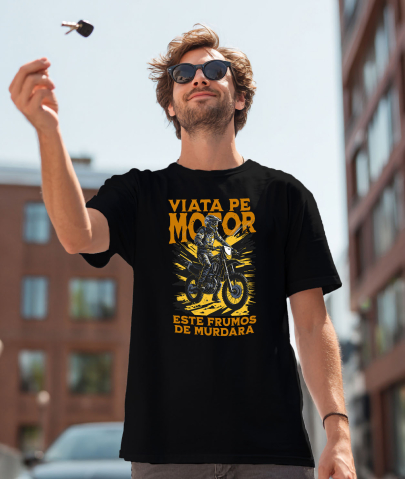 Tricou Femei, Barbati, Copii, Fata, Baiat, Unisex Personalizat Siluetă Motociclist Profesionist – Design Personalizat pentru Pasionați de Moto [1]