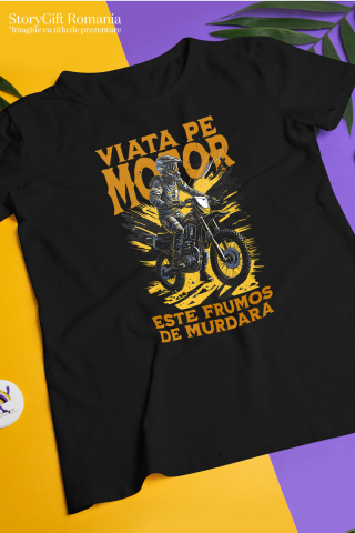 Tricou Femei, Barbati, Copii, Fata, Baiat, Unisex Personalizat Siluetă Motociclist Profesionist – Design Personalizat pentru Pasionați de Moto [2]