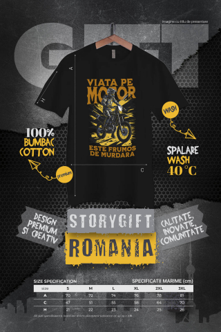 Tricou Femei, Barbati, Copii, Fata, Baiat, Unisex Personalizat Siluetă Motociclist Profesionist – Design Personalizat pentru Pasionați de Moto [3]