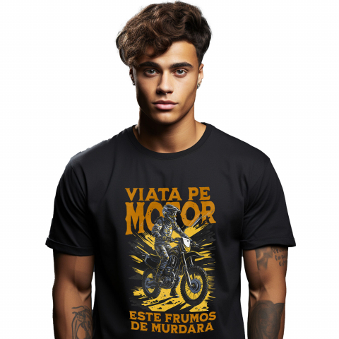 MOTOCICLETE - Tricou Femei, Barbati, Copii, Fata, Baiat, Unisex Personalizat Siluetă Motociclist Profesionist – Design Personalizat pentru Pasionați de Moto