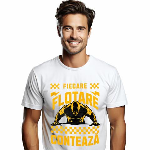 SPORT - Tricou Femei, Barbati, Copii, Fata, Baiat, Unisex Personalizat Silueta Bărbat Flotare - Tricou Personalizat Motivațional pentru Sportivi