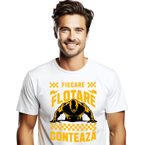 Sport - Tricou Femei, Barbati, Copii, Fata, Baiat, Unisex Personalizat Silueta Bărbat Flotare - Tricou Personalizat Motivațional pentru Sportivi