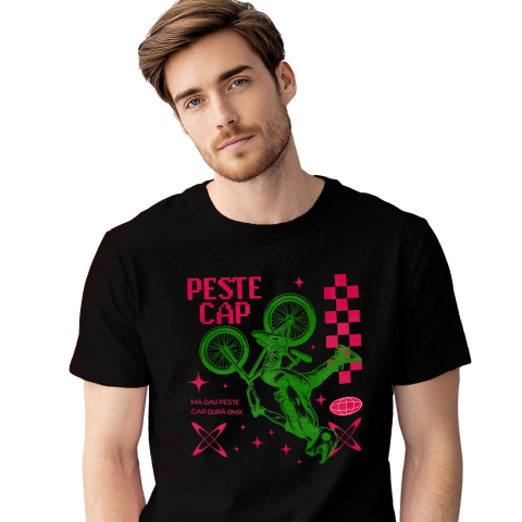 Sport - Tricou Femei, Barbati, Copii, Fata, Baiat, Unisex Personalizat Siluetă BMX Personalizată – Cadou Perfect pentru Pasionați de Sport Extrem