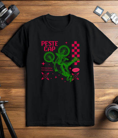 Tricou Femei, Barbati, Copii, Fata, Baiat, Unisex Personalizat Siluetă BMX Personalizată – Cadou Perfect pentru Pasionați de Sport Extrem [2]