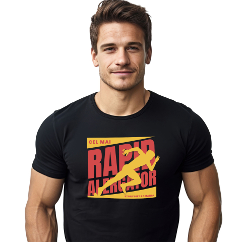 Sport - Tricou Femei, Barbati, Copii, Fata, Baiat, Unisex Personalizat Siluetă Alergător Maraton – Cadou și Trofeu Personalizat pentru Sportivi