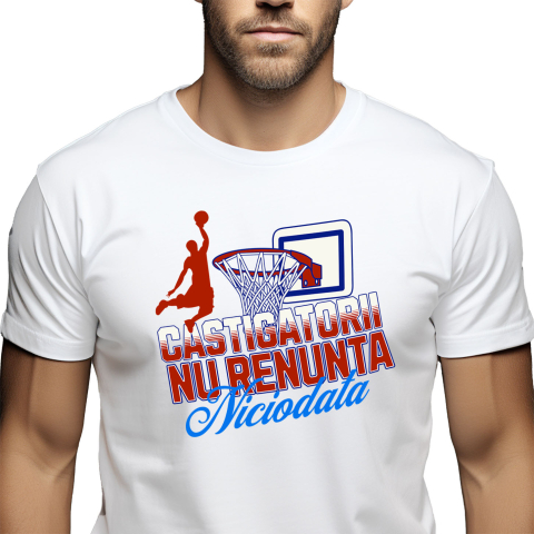 Sport - Tricou Femei, Barbati, Copii, Fata, Baiat, Unisex Personalizat Silueta Umana – Săritură Baschet Cos Motivational pentru Joc În Echipa