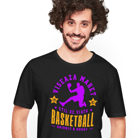 Sport - Tricou Femei, Barbati, Copii, Fata, Baiat, Unisex Personalizat Siluetă Umană Sport – Săritură Motivațională Baschet