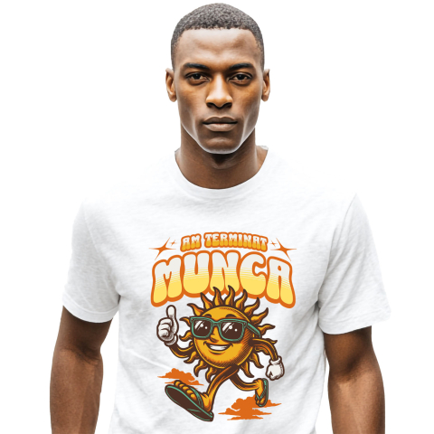 Tricou Femei, Barbati, Copii, Fata, Baiat, Unisex Personalizat "Produse personalizate pentru vacanță – Soare cu ochelari și papuci de plajă pentru familie și copii"