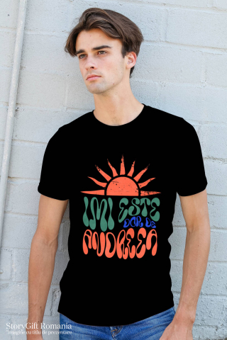 Tricou Femei, Barbati, Copii, Fata, Baiat, Unisex Personalizat "Soare Strălucitor Romantic Imi Este Doar De Andreea - Cadou Personalizat Iubire și Dragoste" [1]