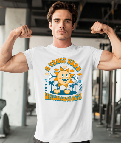 Tricou Femei, Barbati, Copii, Fata, Baiat, Unisex Personalizat Soare Vesel Strălucitor – Cadou Personalizat Plin de Energie Pentru Familie & Prieteni [1]