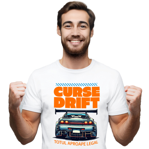 Masini - Tricou Femei, Barbati, Copii, Fata, Baiat, Unisex Personalizat Tricou Drift Tuning – Design Auto pentru Pasionații de Curse și Viteză