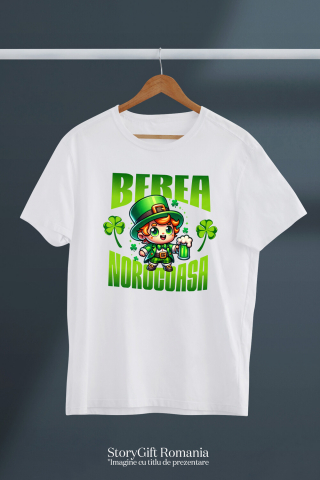 Tricou Femei, Barbati, Copii, Fata, Baiat, Unisex Personalizat „Halba Personalizată „Spiriduș Norocos” - Cadou Amuzant pentru Iubitorii de Bere” [2]