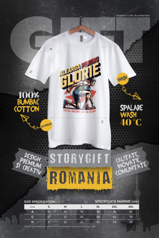 Tricou Femei, Barbati, Copii, Fata, Baiat, Unisex Personalizat Alergător Maraton – Motivație și Glorie Sportivă [3]