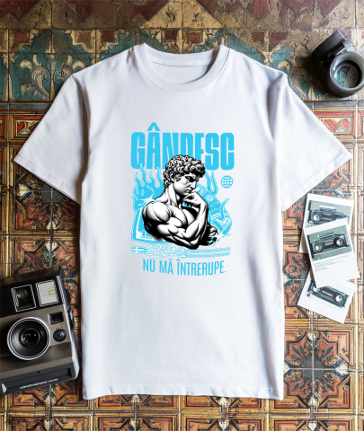 Tricou Femei, Barbati, Copii, Fata, Baiat, Unisex Personalizat Statuie Grecească Gânditor - Cadou Motivational și Inspirant [2]