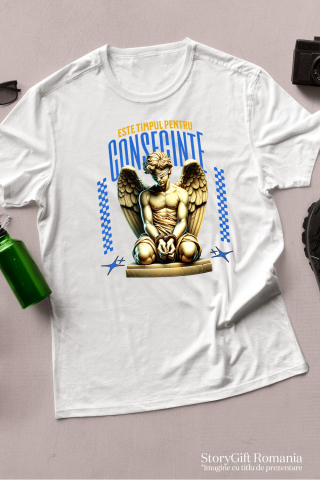 Tricou Femei, Barbati, Copii, Fata, Baiat, Unisex Personalizat Statuie Înger Cu Ochii Acoperiți - Cadou Personalizat Consecințe și Protecție pentru Familie și Prieteni [2]