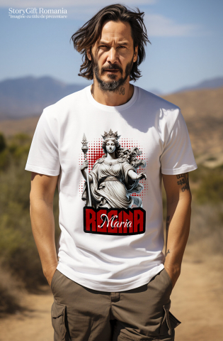 Tricou Femei, Barbati, Copii, Fata, Baiat, Unisex Personalizat Statuie Stil Grecesc Regina Maria – Cadou Personalizat Cu Coroana [1]