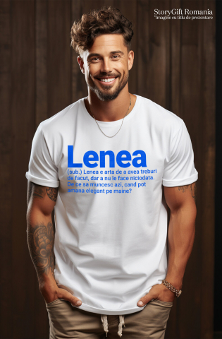 Tricou Femei, Barbati, Copii, Fata, Baiat, Unisex Personalizat „Cadouri personalizate cu mesaje haioase pentru familie și copii | Lenea ca artă” [1]