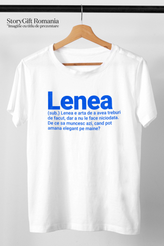 Tricou Femei, Barbati, Copii, Fata, Baiat, Unisex Personalizat „Cadouri personalizate cu mesaje haioase pentru familie și copii | Lenea ca artă” [2]