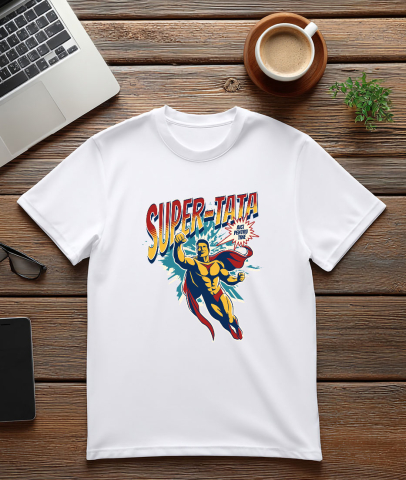 Tricou Femei, Barbati, Copii, Fata, Baiat, Unisex Personalizat Tricou Personalizat Super Erou – Cadou Special pentru Tata și Fiu [2]