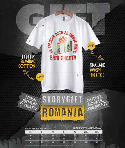 Tricou Femei, Barbati, Copii, Fata, Baiat, Unisex Personalizat Teanc de Bancnote 500 Lei – Bani Zburători în Flăcări pentru Distracție [3]